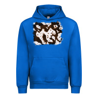 Cobalt cowhide Urban Hoodie - RanaPortraitStore