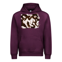 Mauve Wine cowhide Urban Hoodie - RanaPortraitStore