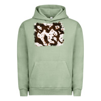 Pigment Oil Green cowhide Urban Hoodie - RanaPortraitStore