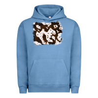 Pigment Pebble Blue cowhide Urban Hoodie - RanaPortraitStore