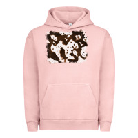 Pigment Salmon cowhide Urban Hoodie - RanaPortraitStore