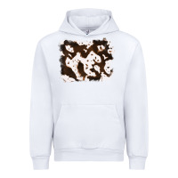 White cowhide Urban Hoodie - RanaPortraitStore