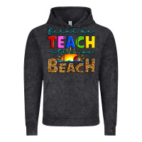 Vintage Black first we teach then we beach Vintage Hoodie - Artiststas