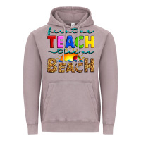 Vintage Zinc first we teach then we beach Vintage Hoodie - Artiststas