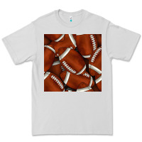 Dove Grey american football seamless pattern Premium Tee - BundleAndBundleShop