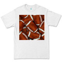 White american football seamless pattern Premium Tee - BundleAndBundleShop
