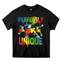 Black Perfectly unique Autism Awareness Day Heavy Core Tee - FaDigitalArtStudio