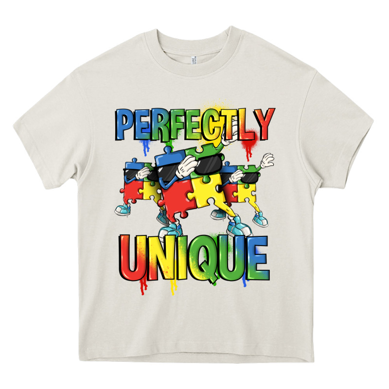 Perfectly Unique Autism Awareness Day Heavy Core Tee by FaDigitalArtStudio | Teevron