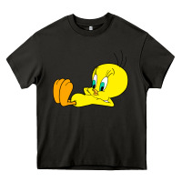 Asphalt tweety bird Heavy Core Tee - DesigneFamous