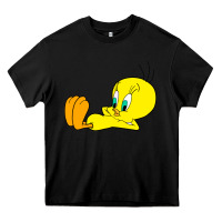 Black tweety bird Heavy Core Tee - DesigneFamous
