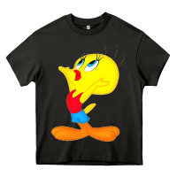Asphalt tweety bird Heavy Core Tee - DesigneFamous