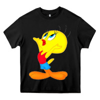 Black tweety bird Heavy Core Tee - DesigneFamous