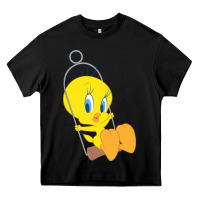 Black tweety bird Heavy Core Tee - DesigneFamous