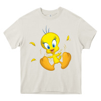 Cream tweety bird Heavy Core Tee - DesigneFamous