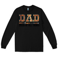 Black Dad Fixer Of All Things Long Sleeve Tee - LillyAllenDesigns
