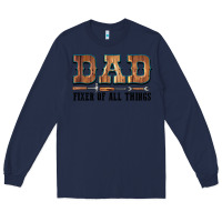 Navy Dad Fixer Of All Things Long Sleeve Tee - LillyAllenDesigns