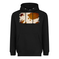Black Cowhide Lightbrown Heavyweight Hoodie - Jasminsmagicworld