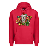 Cardinal Christmas joy english bulldog Premium Hoodie - BarkalooDesign
