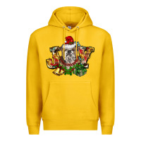 Lemon Christmas joy english bulldog Premium Hoodie - BarkalooDesign