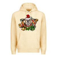 Pina Colada Christmas joy english bulldog Premium Hoodie - BarkalooDesign