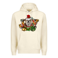 Sandshell Christmas joy english bulldog Premium Hoodie - BarkalooDesign