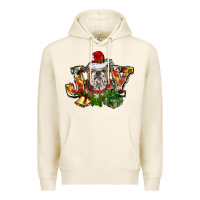 Tofu Christmas joy english bulldog Premium Hoodie - BarkalooDesign