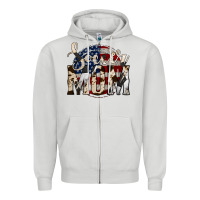 Dove Grey soccer mom Zipper Hoodie - Jasminsmagicworld