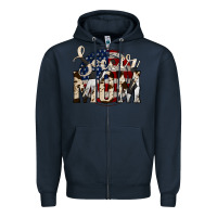 Navy soccer mom Zipper Hoodie - Jasminsmagicworld
