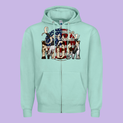 Soccer Mom Zipper Hoodie Designed By Jasminsmagicworld