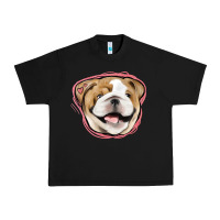 Black bulldog pink glitter Urban Heavy Tee - Jasminsmagicworld