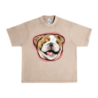 French Oak bulldog pink glitter Urban Heavy Tee - Jasminsmagicworld