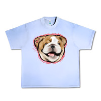 Grape Ice bulldog pink glitter Urban Heavy Tee - Jasminsmagicworld