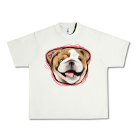 Pistachio bulldog pink glitter Urban Heavy Tee - Jasminsmagicworld