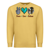 Antique Gold Peace Love Indians Premium Sweatshirt - Jasminsmagicworld