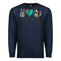 Navy Peace Love Indians Premium Sweatshirt - Jasminsmagicworld