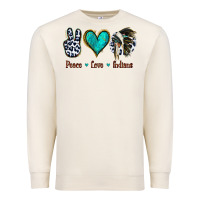 Sandshell Peace Love Indians Premium Sweatshirt - Jasminsmagicworld