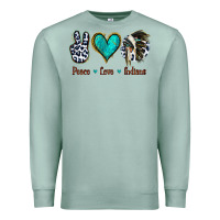 Seafoam Peace Love Indians Premium Sweatshirt - Jasminsmagicworld