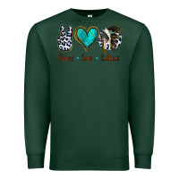 Sports Green Peace Love Indians Premium Sweatshirt - Jasminsmagicworld