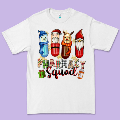 Pharmacy Squad Christmas Premium Tee Designed By Fadigitalartstudio