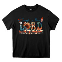 Black Trust in the lord with all your heart Heavy Core Tee - FaDigitalArtStudio