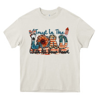 Cream Trust in the lord with all your heart Heavy Core Tee - FaDigitalArtStudio