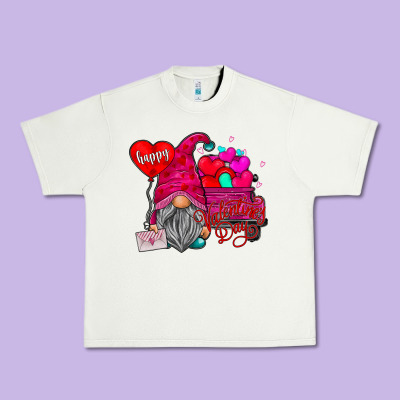 Happy Valentine's Day Urban Heavy Tee Designed By Cowhidedigitalart