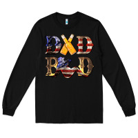 Black American Dad Bod Long Sleeve Tee - LillyAllenDesigns