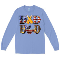 Colony Blue American Dad Bod Long Sleeve Tee - LillyAllenDesigns