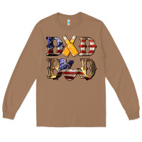 Toasted Coconut American Dad Bod Long Sleeve Tee - LillyAllenDesigns