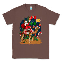 Chestnut Christmas  camel with Santa Classic Tee - BarkalooDesign