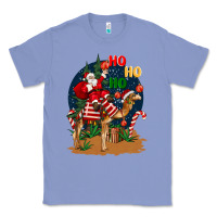 Colony Blue Christmas  camel with Santa Classic Tee - BarkalooDesign