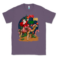 Lavender Christmas  camel with Santa Classic Tee - BarkalooDesign