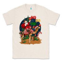 Natural Christmas  camel with Santa Classic Tee - BarkalooDesign