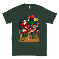 Sports Green Christmas  camel with Santa Classic Tee - BarkalooDesign